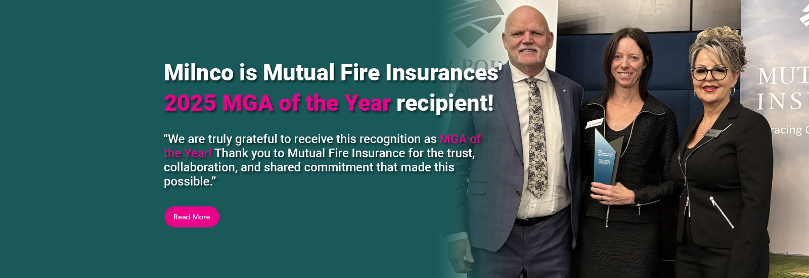 2025 MGA of the Year recipient